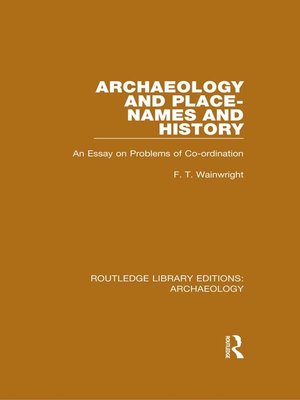 cover image of Archaeology and Place-Names and History